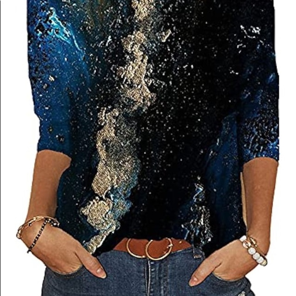 🎈Restocked 🎈Beautiful Blues Blouse
